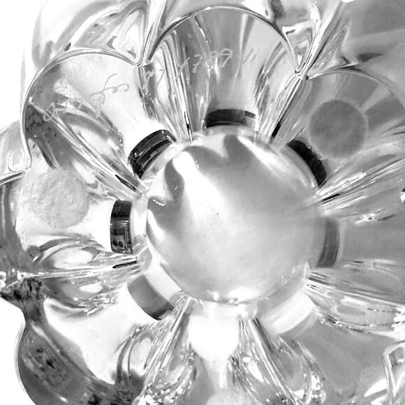 Orrefors Stunning Crystal Signed Mayflower Bowl-Vintage 1970's-5 1/8" Excellent! - Picture 6 of 6